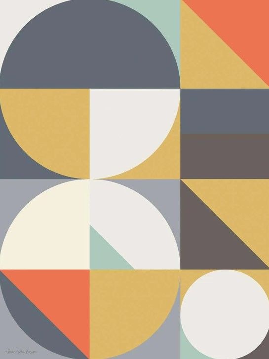 Classy Art Geo Shapes I by Seven Trees Design Wall Art-0