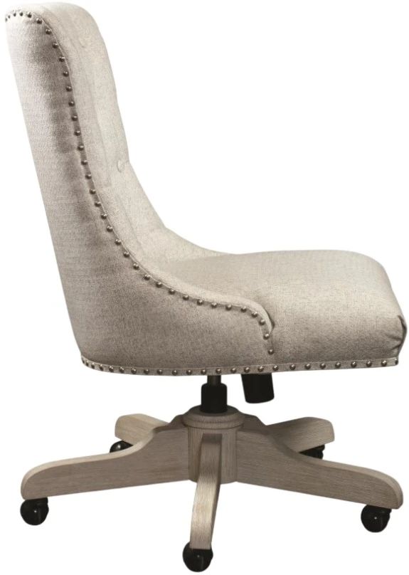 Riverside Furniture Maisie Champagne/White Upholstered Desk Chair-3