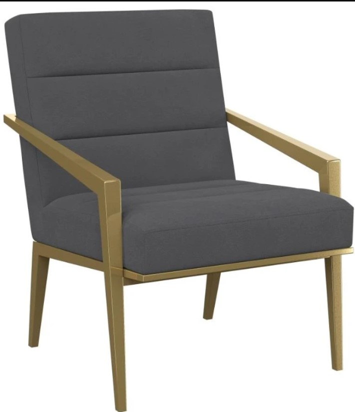 Coaster® Kirra Gray Upholstered Metal Arm Accent Chair Fischer