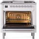 Ilve® Nostalgie II Series 36" Custom RAL Color Pro Style Dual Fuel Range-1