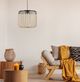 YHD Serrento Beige/Black 1-Light Large Pendant Lighting-1