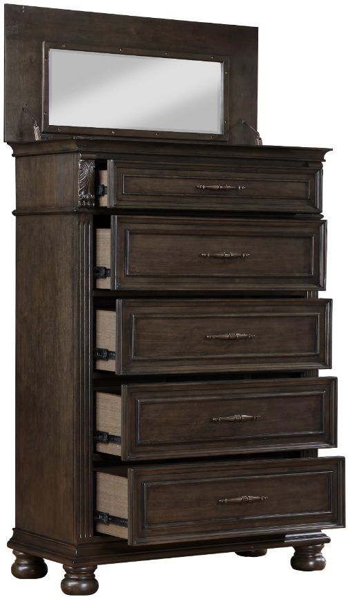 New Classic® Home Furnishings Balboa Walnut Lift Top Chest-2