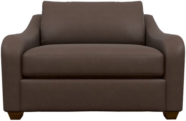 La-Z-Boy® Charlie Cognac Leather Chair and a Half-1