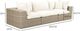 TOV Furniture Cali Cream/Natural Fabric/Wicker Outdoor Modular Sofa-2