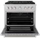 ZLINE 36" Satin Stainless Steel Pro Style Gas Range-1