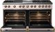 Viking® 5 Series 60" Blush Pro Style Dual Fuel (NG) Range with Brushed Brass Trim-1