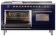 Ilve® Nostalgie II Series 60" Midnight Blue Pro Style Dual Fuel Range-1