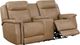 Leather Italia™ Cambria Fischer Saddle Lea Power Reclining Loveseat with Console-0