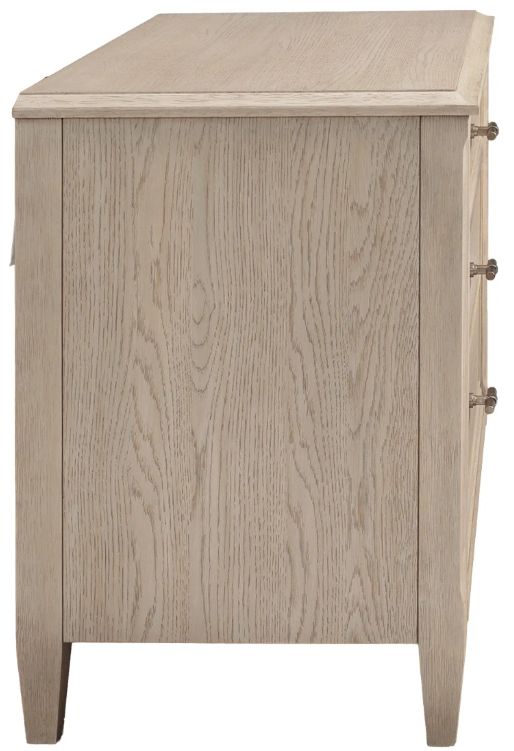 Riverside Furniture Carmella Pebble Oak 3-Drawer Nightstand-3