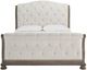Signature Design by Ashley® Ardenfield Beige/Light Brown Queen Upholstered Sleigh Bed-1