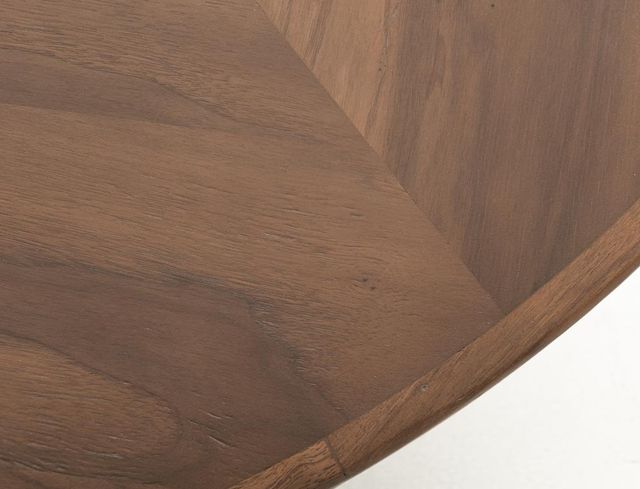 International Furniture Direct Balam Brown Round Dining Table-4
