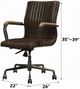 ACME Furniture Joslin Distress Chocolate Executive Office Chair-3