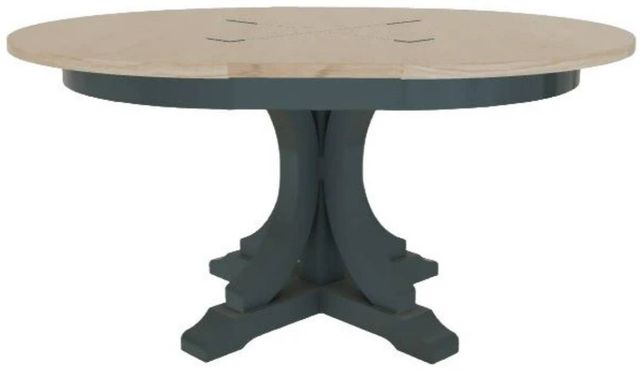 Mavin Customizable 42" x 42" Round Extendable Dining Table with 12" Leaf-1