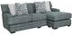Franklin™ Emerald Matcha Teal Sofa with Reversible Chaise-0