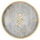 A & B Home Gold/Gray Wall Clock-0