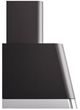 Ilve® Panoramagic 36" Matte Black Wall Mounted Range Hood with Silver Trim-2
