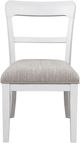 Signature Design by Ashley® Chadworth White Upholstered Dining Side Chair-3