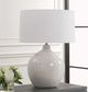 Uttermost® Dribble White Glaze Table Lamp-1