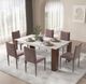ACME Furniture Hettie White Top Dining Table with White Base-1