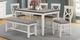 American Wholesale Furniture Anna Gray/White Dining Bench-1