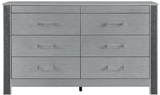 Global Furniture USA Logan 5-Piece Siver King Bedroom Set-3