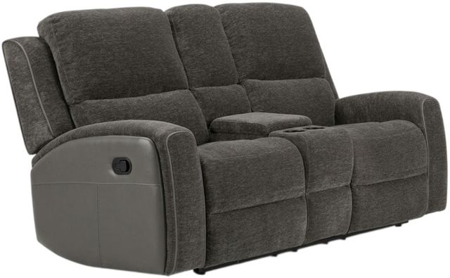Peak Living Thriller Charcoal Power Reclining Console Loveseat-0