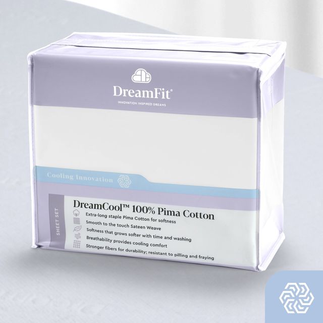 DreamFit® DreamCool™ Pima Cotton White King Sheet Set-1