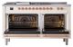 Ilve® Nostalgie II Noblesse 60'' Antique White Pro Style Dual Fuel Range with Copper Trim-1
