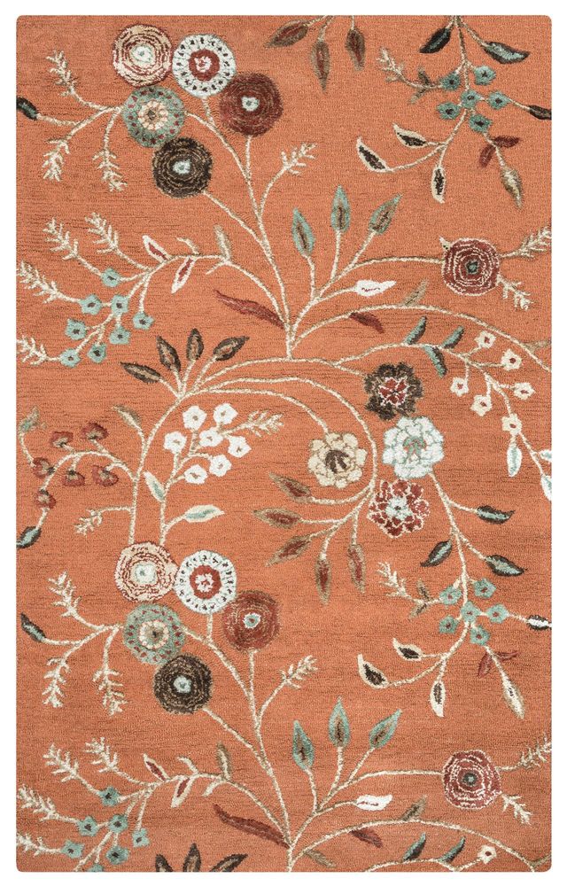 Rizzy Home Eden Harbor Orange 3' x 5' Rug-0