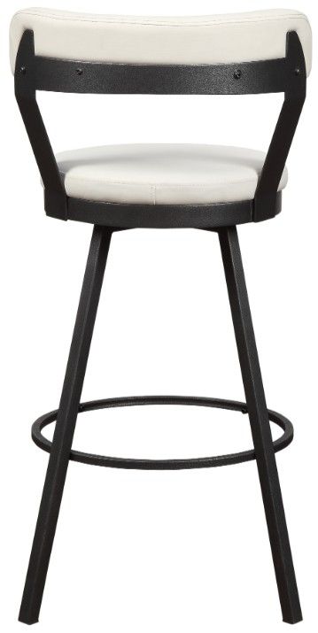 Homelegance® Appert Dark Gray/White Swivel Pub Height Chair-3