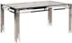 Mazin Furniture Porfirio Glass Top Dining Table with Silver Legs-0