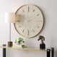 Uttermost® Stone Serenity Antiqued Gold/Off-White Clock-1