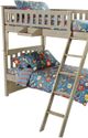 Night & Day Furniture™ Chesapeake Sailboat Brushed Driftwood Twin/Twin Bunk Bed-1