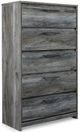 Signature Design by Ashley® Baystorm 5-Piece Gray King Panel Storage Bed Set-3
