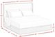 Elements International Rosalie Gray/Natural Upholstered King Panel Bed-2