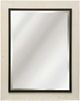 Stylecraft Black/White Framed Beveled Mirror-0