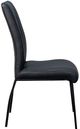 Corcoran Importation 2-Piece Black Leather Dining Side Chair Set-2