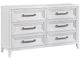 Coaster® Marielle 4-Piece Distressed White California King Panel Bedroom Set-3