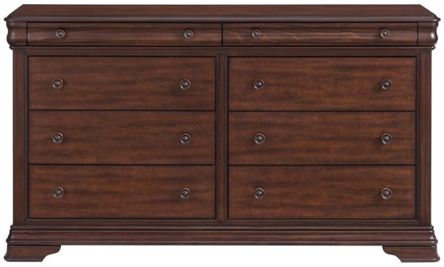Elements International Phillipe Cherry 8-Drawer Dresser-1