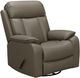 BarcaLounger® Mac Lynn Smokey Gray Leather Manual Swivel Glider Recliner-0