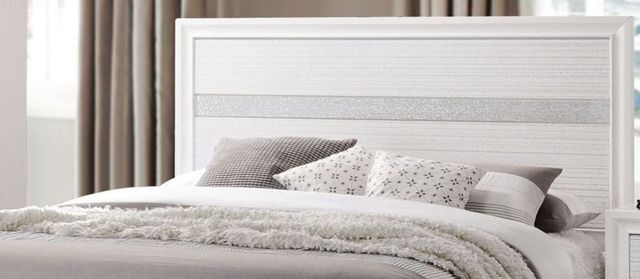 Coaster® Miranda White California King Headboard and Footboard-0