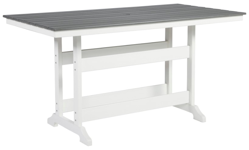 Transville 5 Piece Outdoor Dining Set - Gray/White