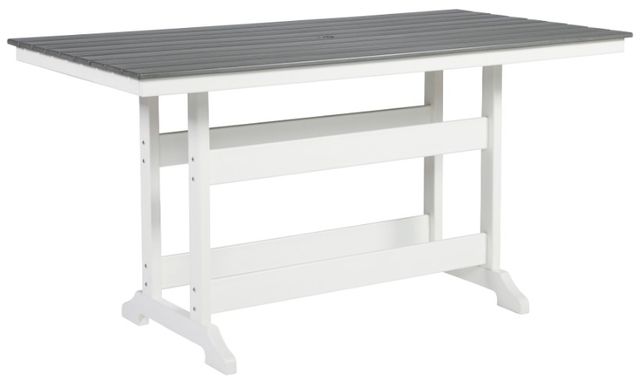 Signature Design by Ashley® Transville 5-Piece Gray/White Outdoor Dining Set-1