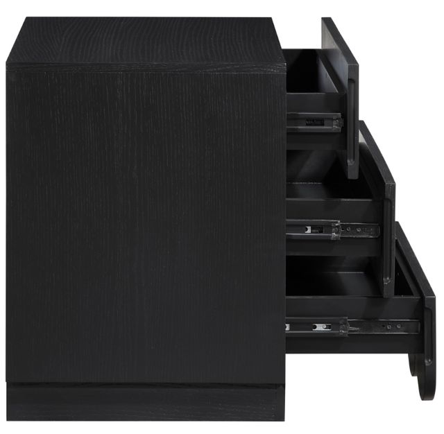 Meridian Furniture Scallop Black Nightstand-4