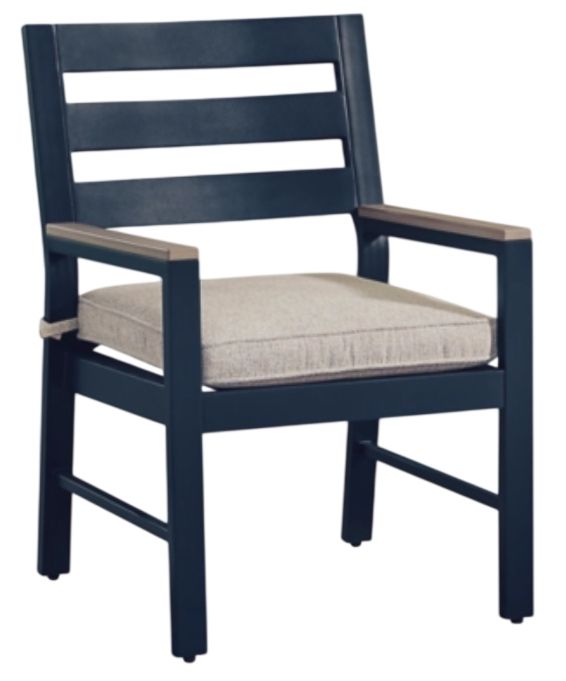 Signature Design by Ashley® East Beach Driftwood/Navy Blue 7-Piece Outdoor Dining Set-2