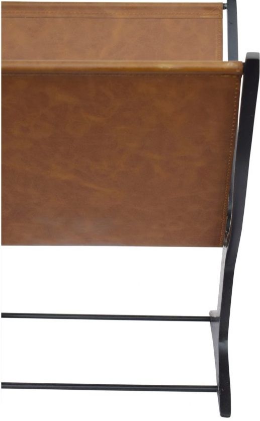 Moe's Home Collection Ziff Black/Light Brown Magazine Holder-2