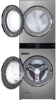 LG WashTower™ Graphite Steel Electric Laundry Center, 5.2 Cu. Ft. Washer, 7.4 Cu. Ft. 3-Way Venting Dryer with Black Tempered Glass Doors-1