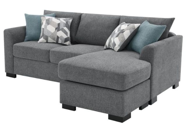 Coaster® Storey Gray Upholstered Sectional Chaise Sofa-2