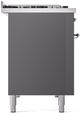 Ilve® Nostalgie II Series 48" Graphite Matte Pro Style Dual Fuel Range-3