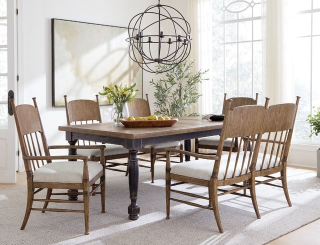 Hooker® Furniture Americana Biscuit/Honey Dining Bench-1